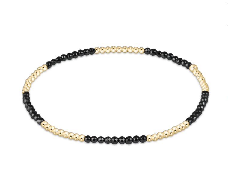 Blissful 2mm Faceted Hematite Bracelet