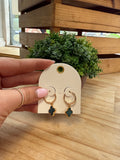 Teal Clover Hoop