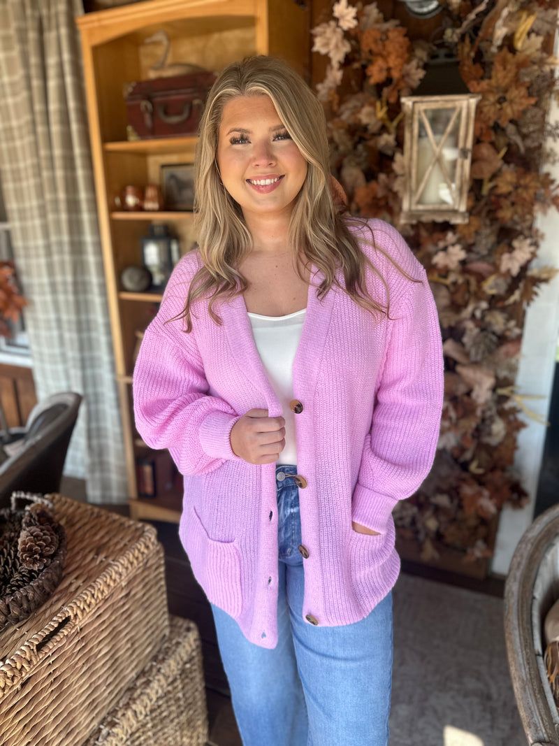 Pink Cardigan