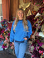 Annie Blue Striped Long Sleeve Top