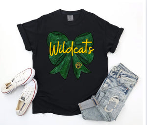 PRE- ORDER Forest High Wildcats Bow Tee