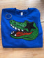 Sparkly Gator Head Sweatshirt