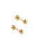Screwback Stud Earrings- Evelyn Gold