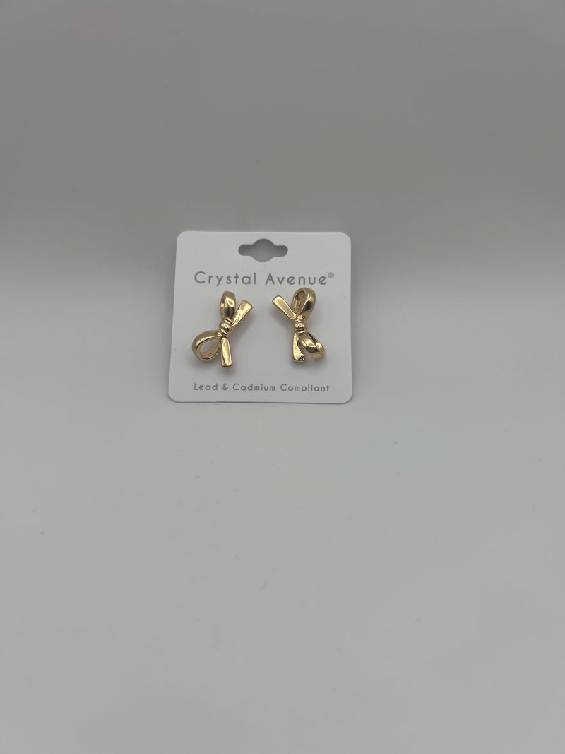 Solid Bow Earrings