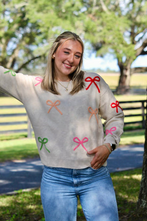 Piper Bow Sweater Top