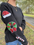 Christmas Sparkle Sleeve Sweatshirt