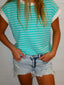 Rachael Light Wash Denim Shorts