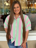 Augusta Button Down Top