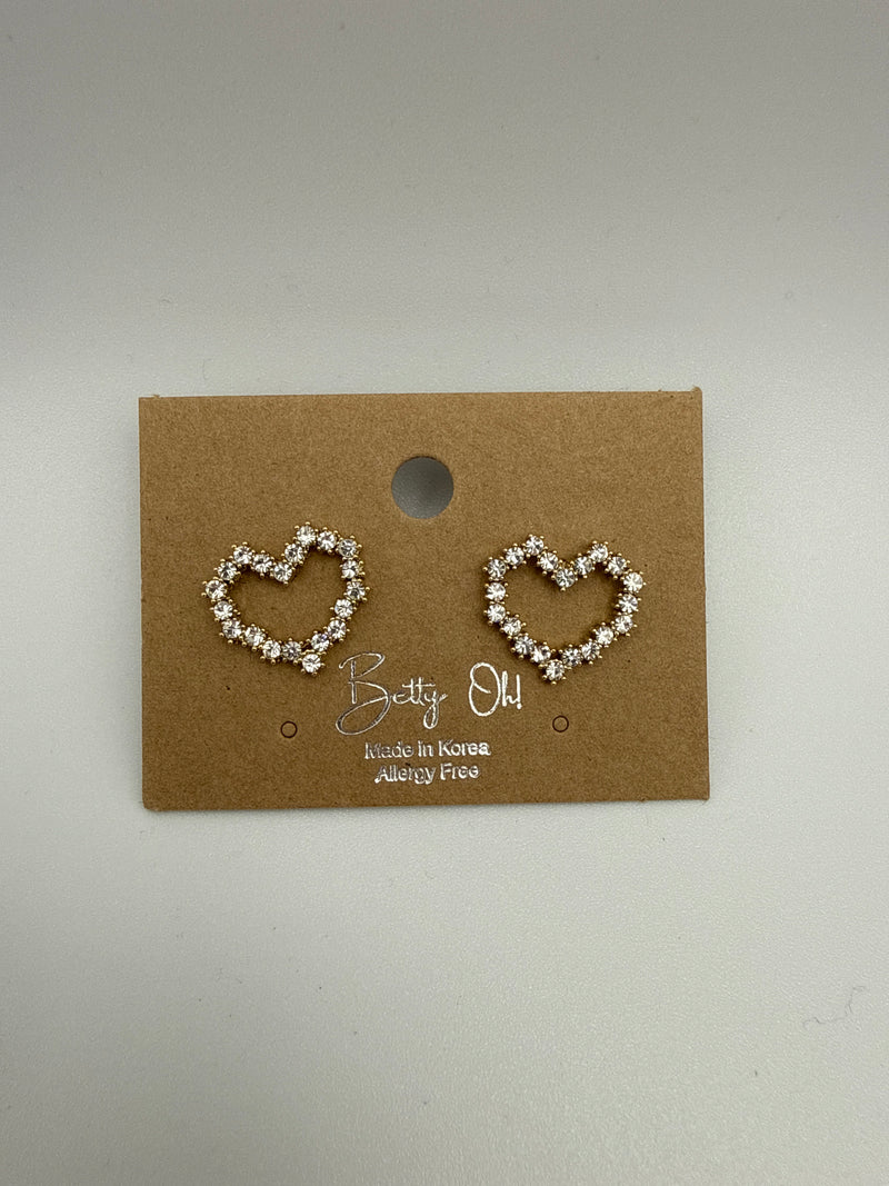 Open Heart Earrings