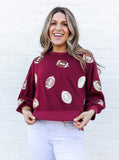 Game Day Millie Sweatshirt | Footballs Garnet