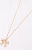 Lohan Pearl Bow Necklace