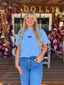 Florida Patch Cropped Tee Shirt
