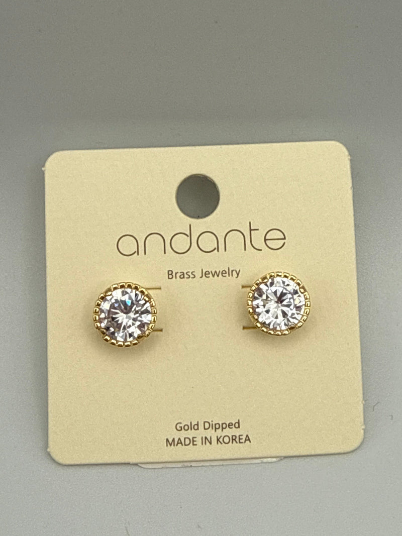 13mm Glass Beaded Stud