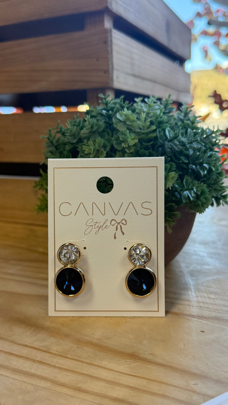 Effie Rhinestone Drop Earrings