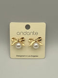 Bow & Pearl Studs