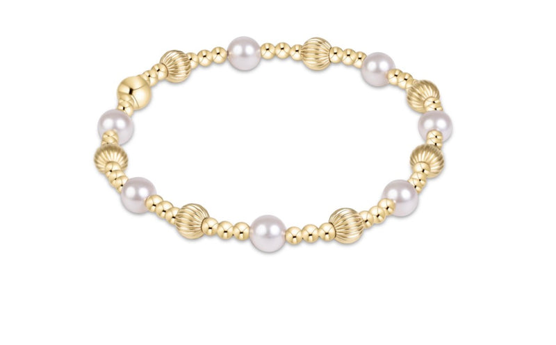 Enewton Extends - Dignity Sincerity Gold 5mm Bracelet - Pearl
