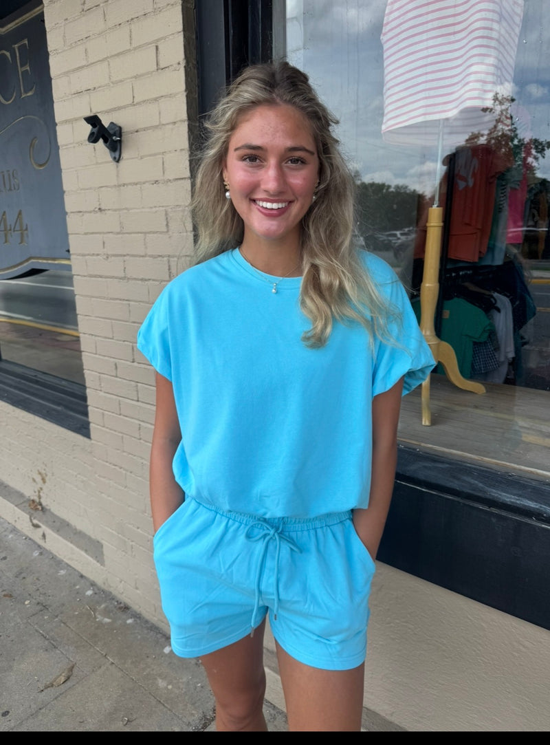 Amber Light Blue Solid Set