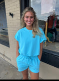 Amber Light Blue Solid Set