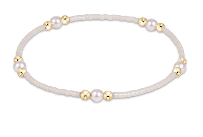 Hope Purpose Pearl Bracelet - Milkshake