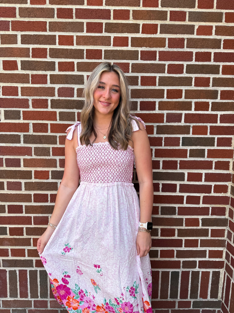 Claire Floral Midi Dress Southern Sisters Boutique & Embroidery Claire Floral Midi Dress Southern Sisters Boutique & Embroidery