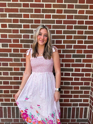 Claire Floral Midi Dress