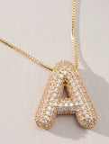 CZ Initial Necklace