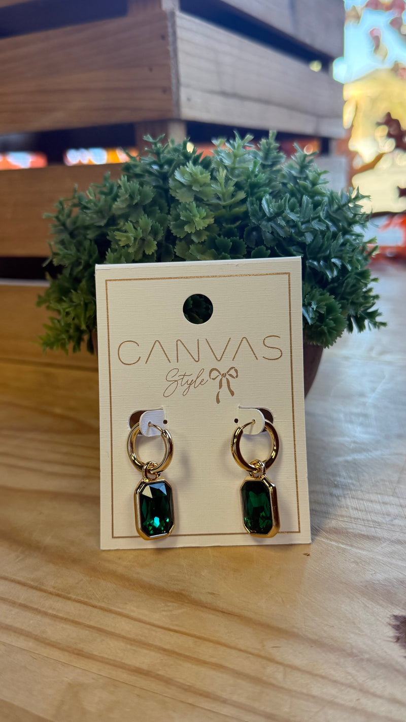 Reagyn Rhinestone Hoop Earrings