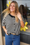 Brynn Short Sleeve Striped Cardigan