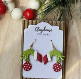 Clayhouse Colours Christmas Earrings