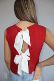 Christina Back Bow Top
