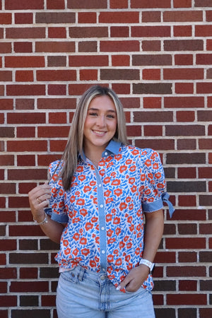 Clementine Floral Blouse