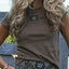 Dark Olive Lulu Mac Baby Doll Tee - Adult