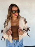 Camo Bow Cardigan