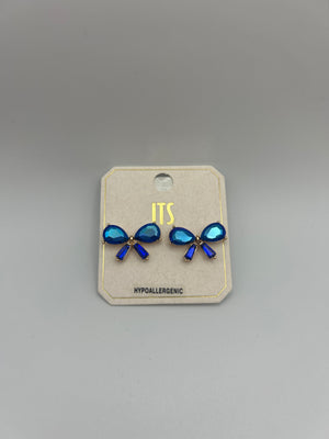 Blue Iridescent Bow