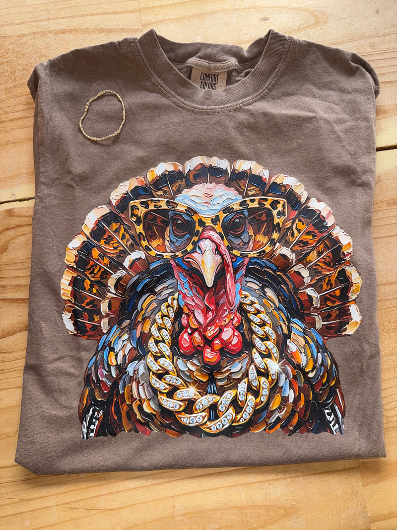 Turkey with Sunglasses Tee Shirt