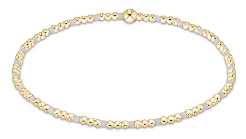 Hope Sincerity Pattern 2mm Beaded Bracelet