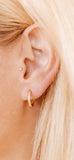 Huggie Earrings- Scarlett Gold Hoops