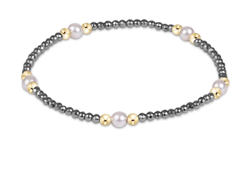 Purpose Pearl 4mm Faceted Hematite Bracelet