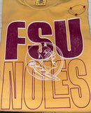 FSU Noles With Seminole Head Tee Shirt