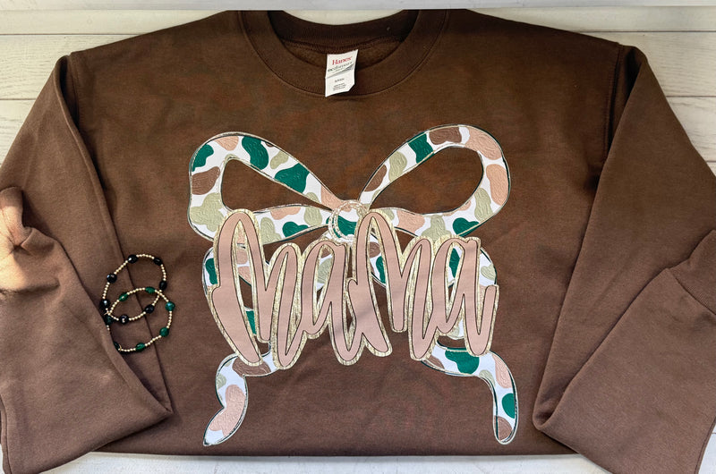 Camo Bow Mama Sweatshirt