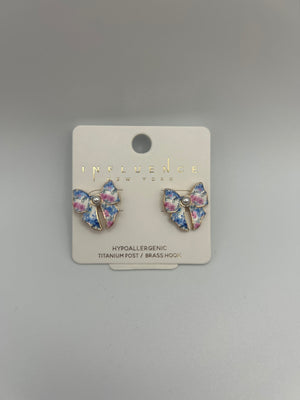 Pink & Blue Flower Bow