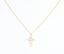 Marigold CZ Cross Necklace
