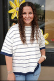 Marley Striped Short Sleeve Top