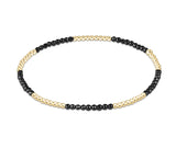 Blissful 2mm Faceted Hematite Bracelet