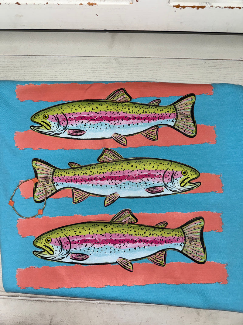 Striped 3 Fish Tee
