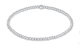 classic sterling 2.5mm bead bracelet