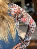 Floral Long sleeve under shirt