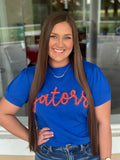 Gators Glitter Script Top