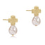 Signature Cross Gold Stud - Pearl