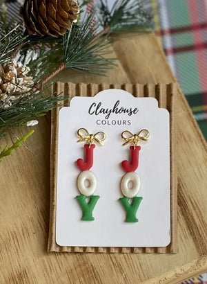 Clayhouse Colours Christmas Earrings